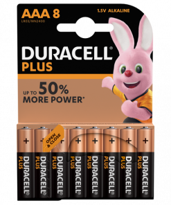Duracell Plus Power AAA Batteries - Pack of 8