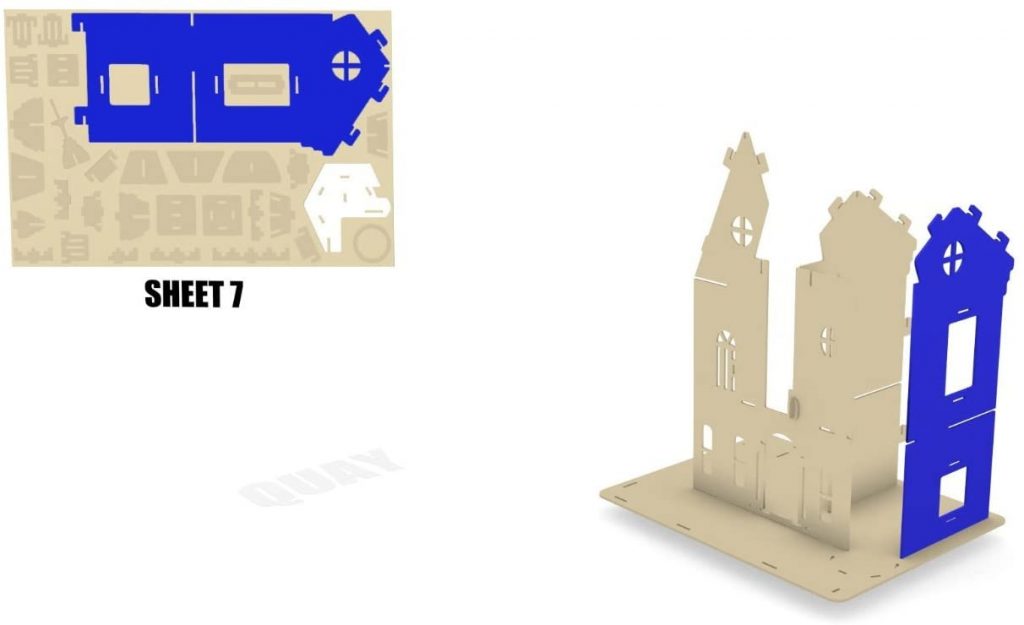 Woodcraft Construction Kit FANTASY VILLA