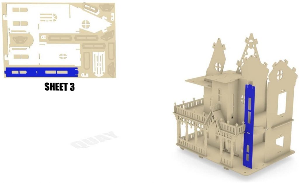 Woodcraft Construction Kit FANTASY VILLA – SaveDirect.com