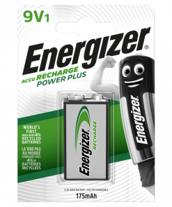 Energizer 9V Rechargeable NiMH AA Batteries 175mAh - Pack of 1
