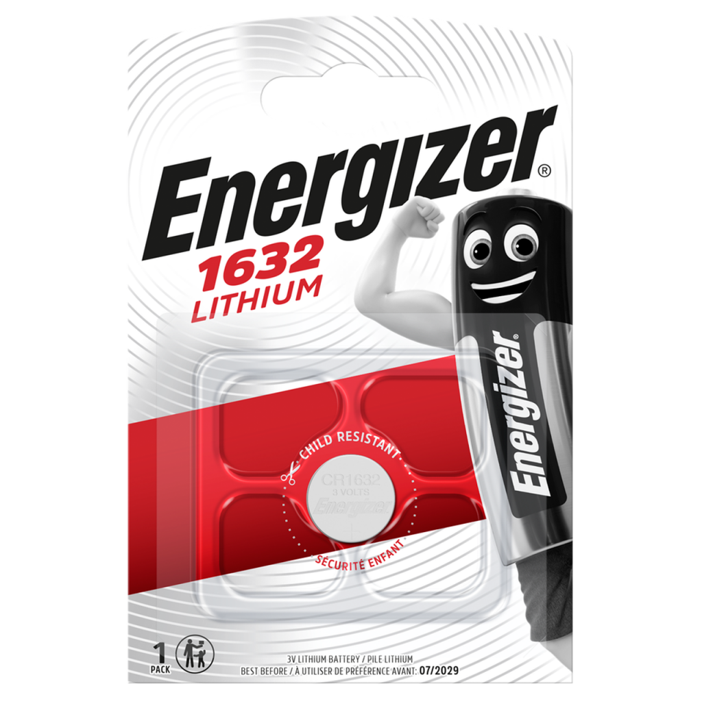 Energizer CR 1632 3V Lithium Coin Cell Battery Pack of 1