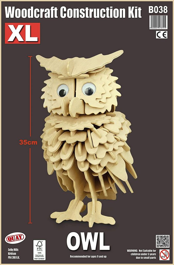 Woodcraft Construction Kit Owl XL