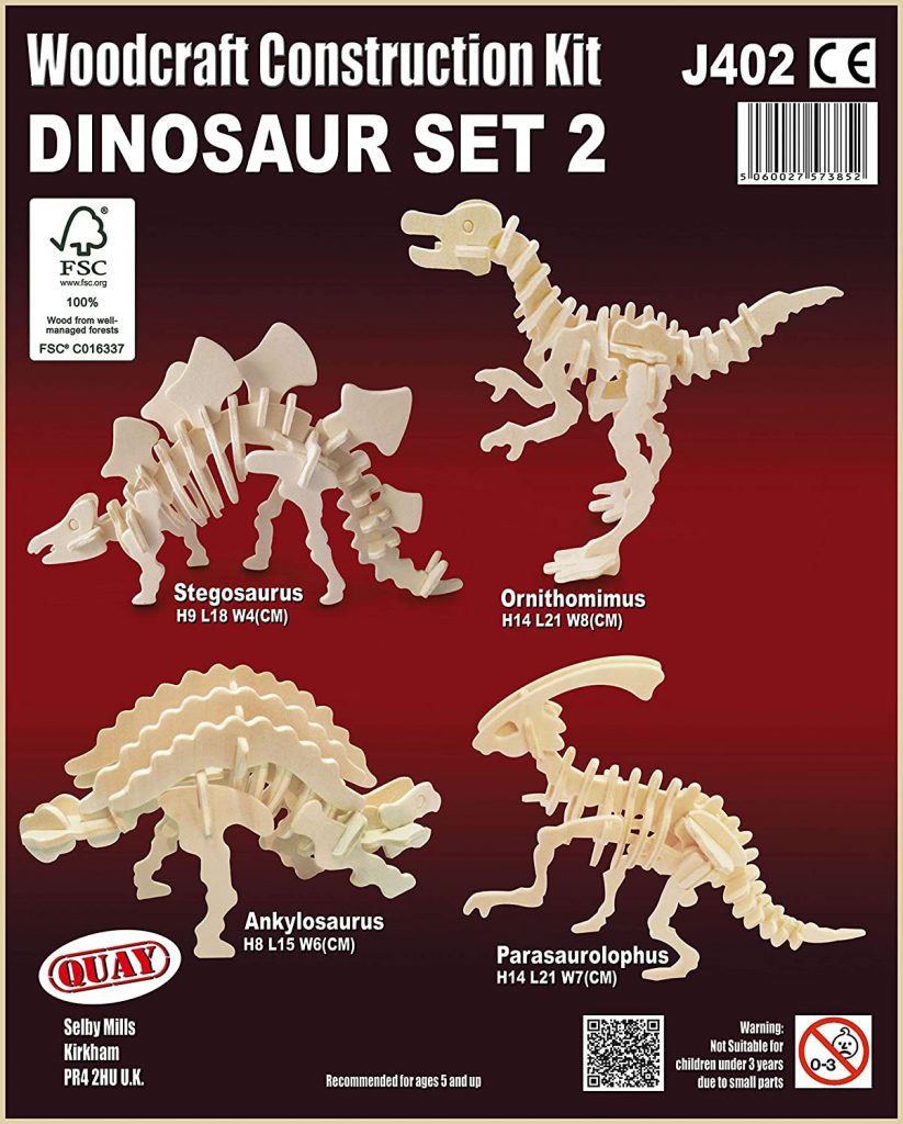 Woodcraft Construction Kit DINASOUR SET 2