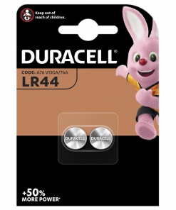 Duracell LR44 SR44 1.5V Alkaline Cell Batteries - Pack of 2