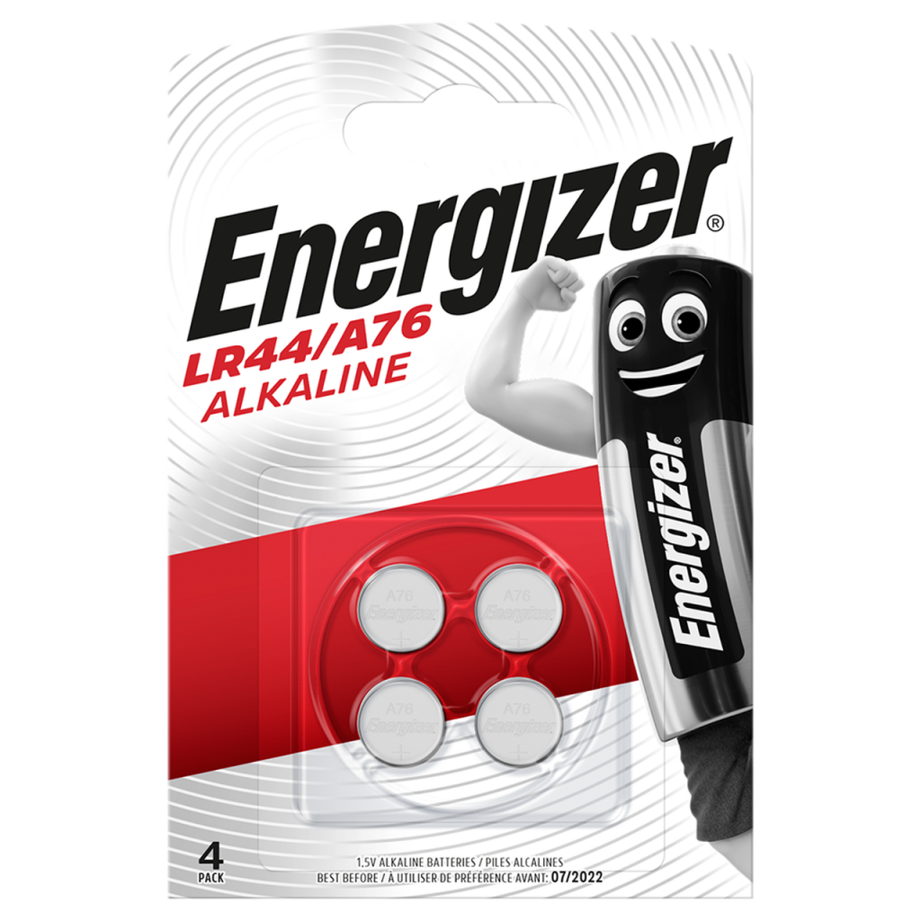 Energizer LR44 1.5V Alkaline Battery Pack of 4