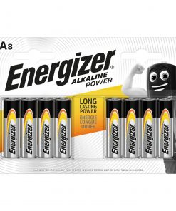 Energizer Alkaline Power AA Batteries - Pack of 8