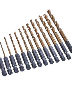 Amtech 13pc 1/4" Titanium Coated Hss Drill Bit Set
