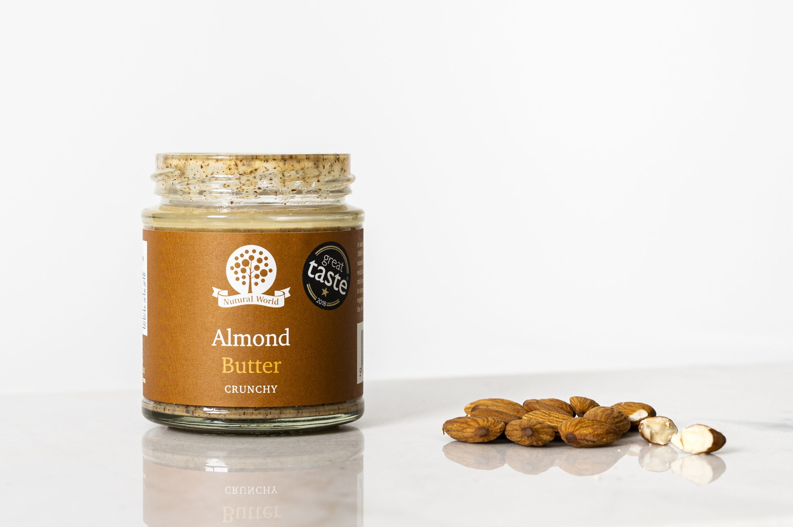 Nutural World Almond Butter (Crunchy) – Large Tub 1Kg – SaveDirect.com