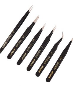 Amtech 6pc Coated Tweezer Set