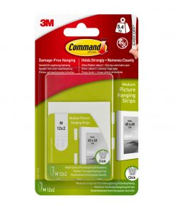 3M Command Medium Picture Hanging Strips Value12 Pk 17204-12PK