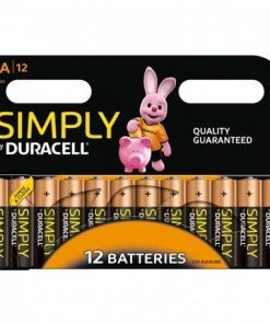 Duracell AA Simply Alkaline Batteries - Pack of 12
